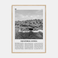 Equatorial Guinea Travel B&W Poster