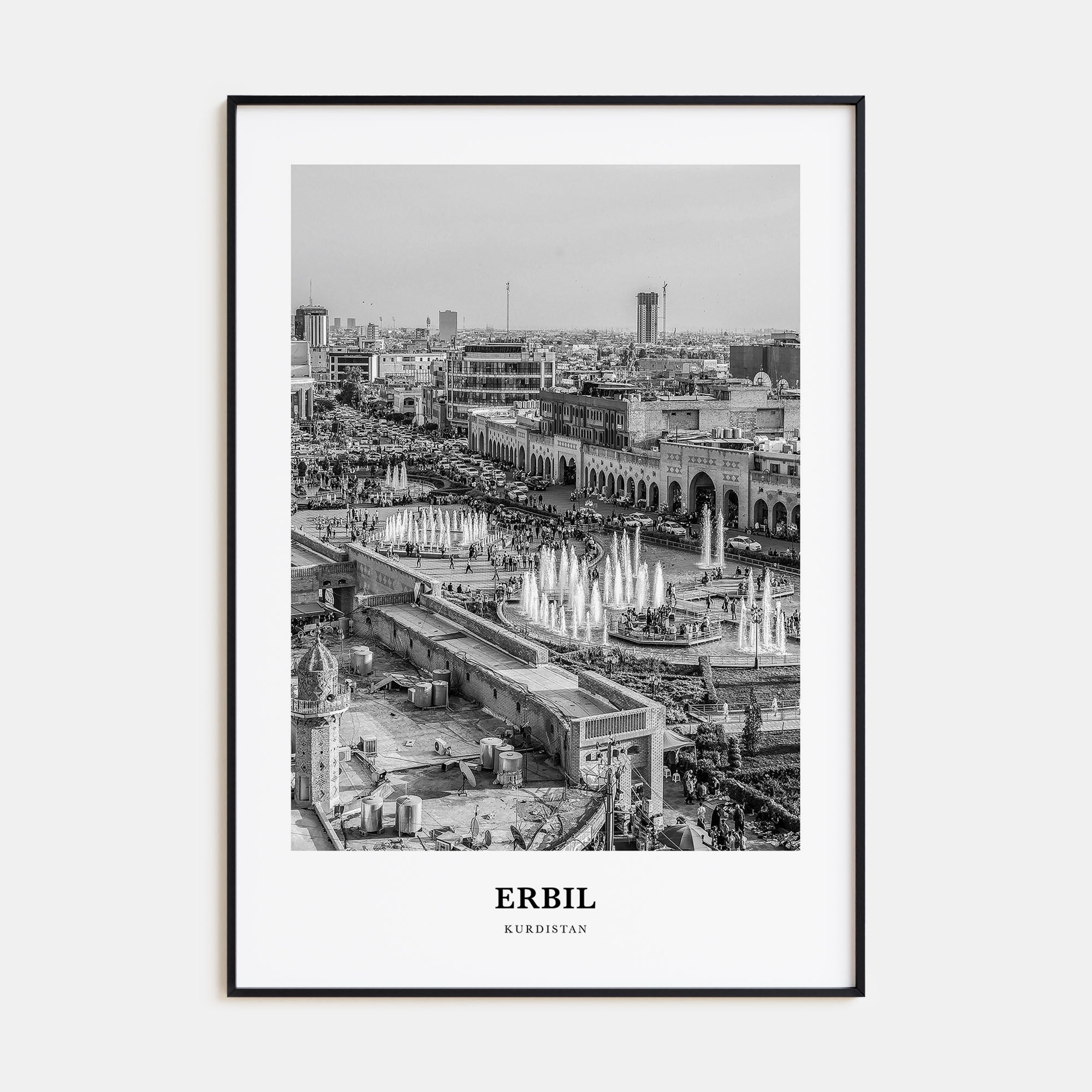 Erbil Portrait B&W Poster