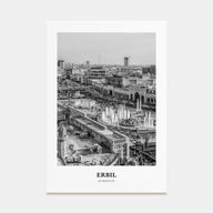 Erbil Portrait B&W Poster