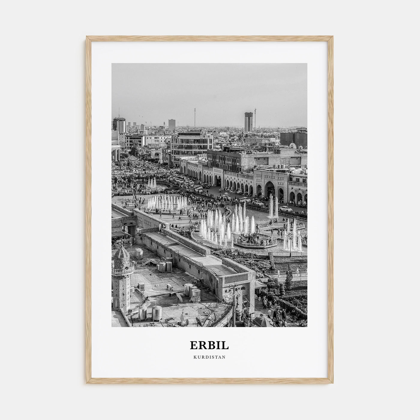 Erbil Portrait B&W Poster