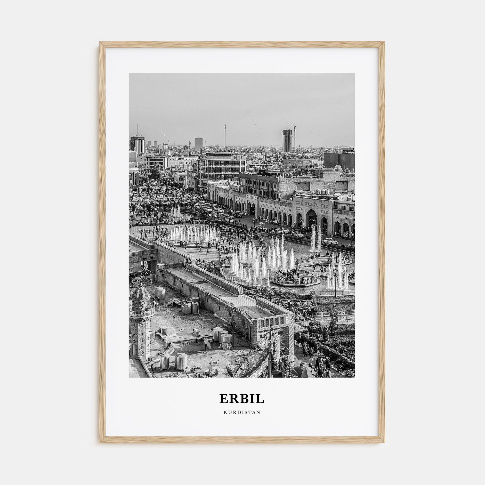 Erbil Portrait B&W Poster