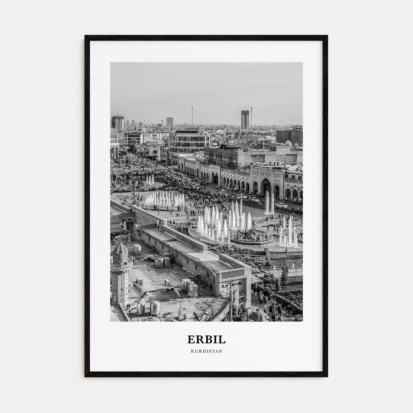 Erbil Portrait B&W Poster