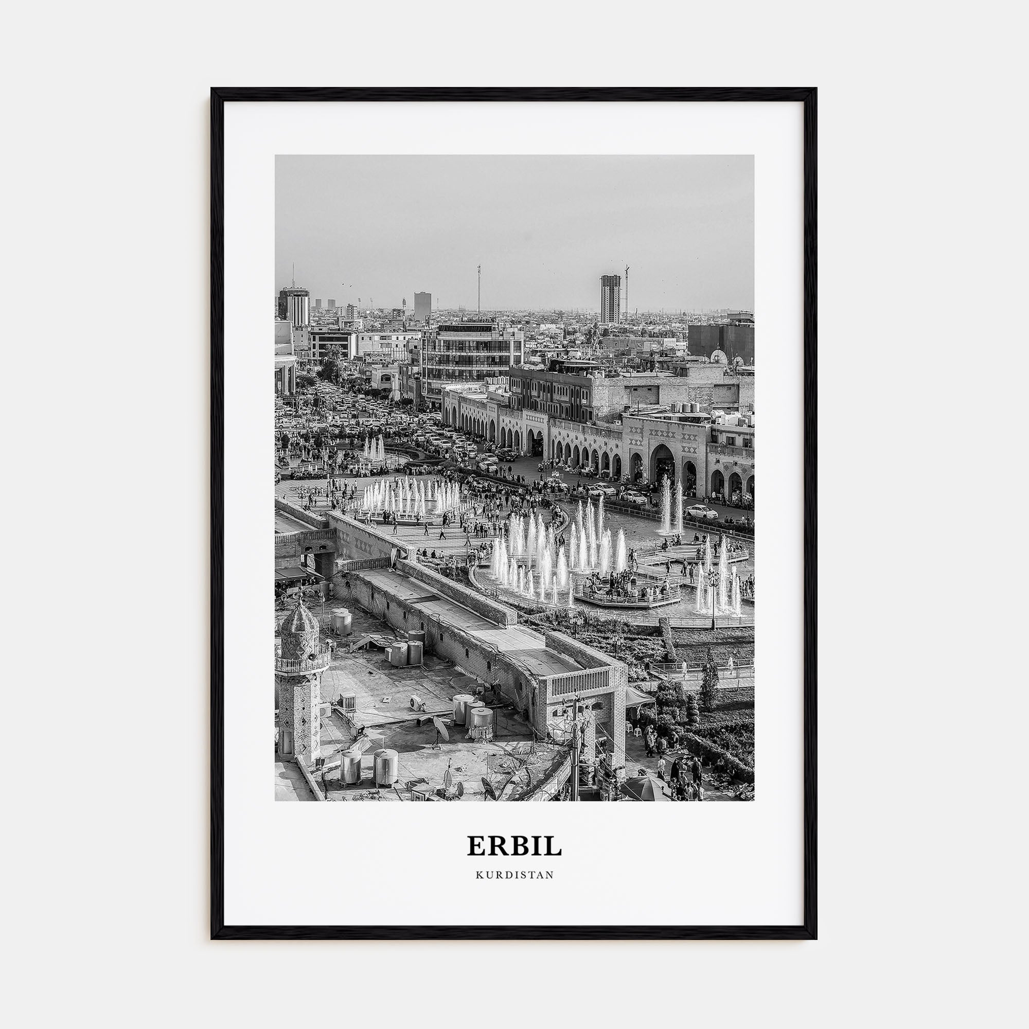 Erbil Portrait B&W Poster