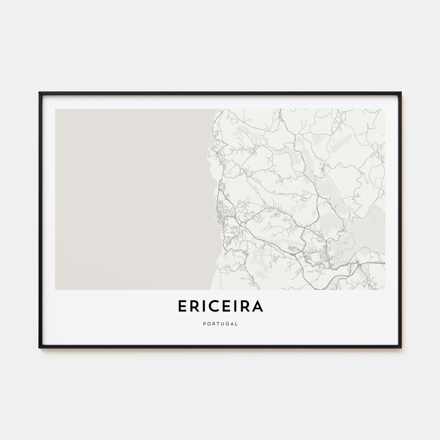 Ericeira Map Landscape Poster