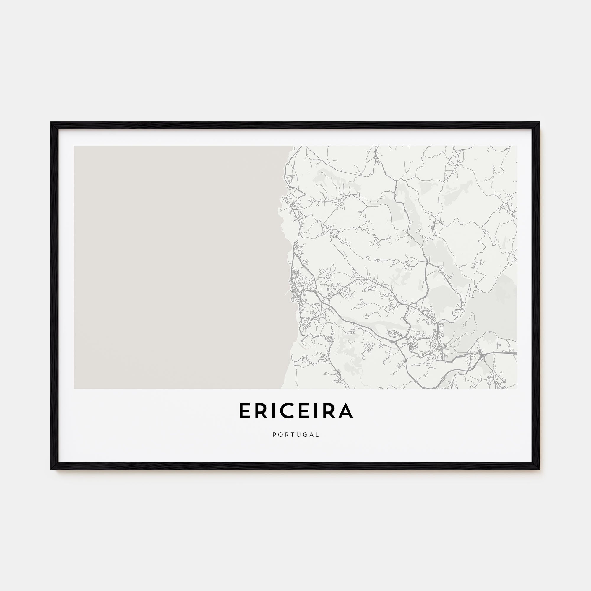Ericeira Map Landscape Poster