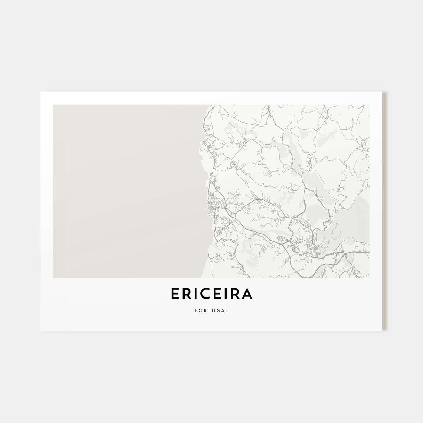Ericeira Map Landscape Poster
