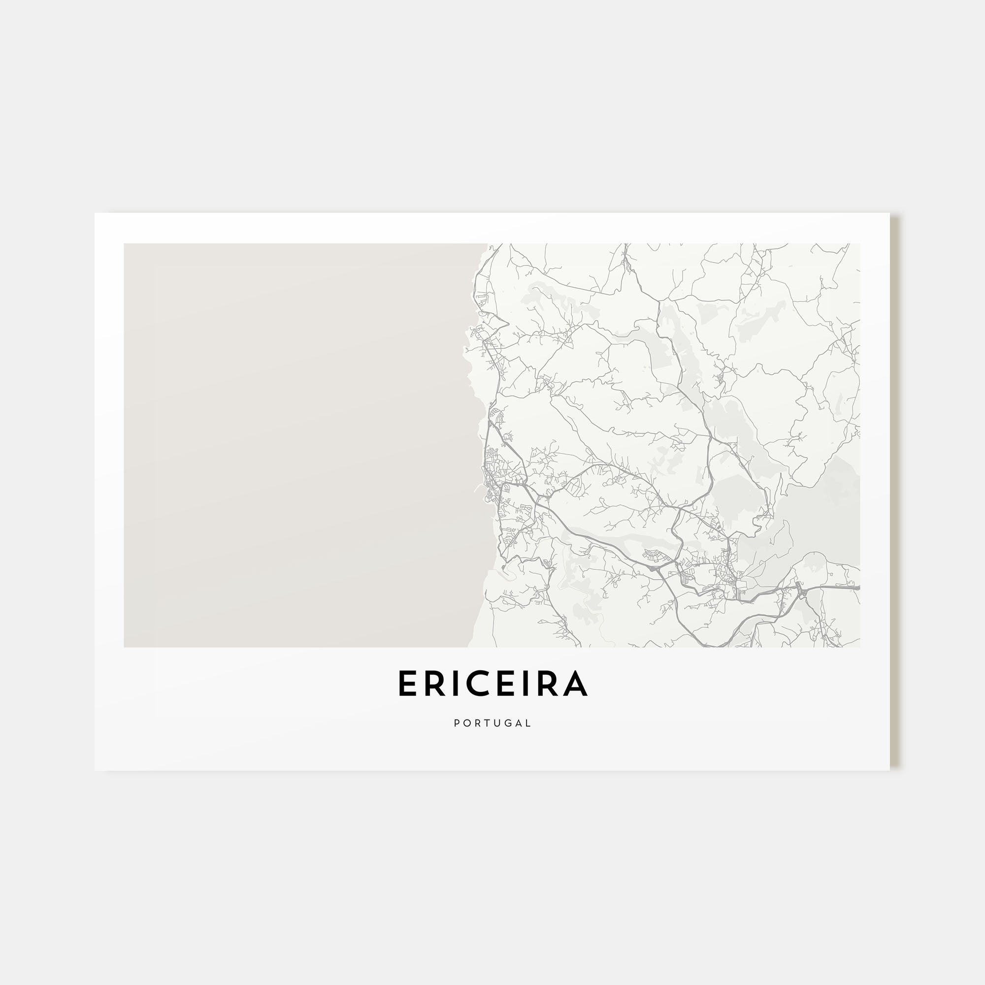 Ericeira Map Landscape Poster