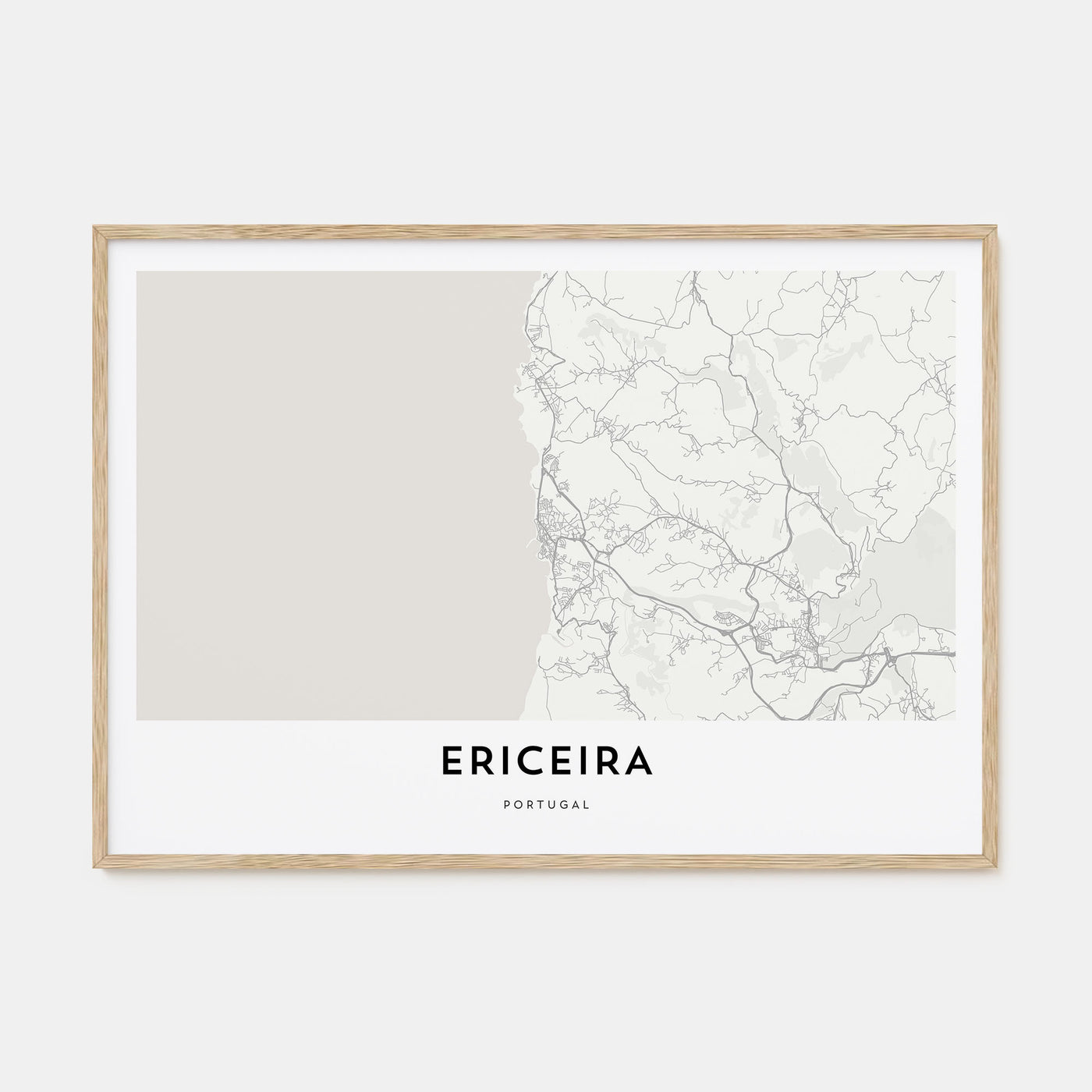 Ericeira Map Landscape Poster