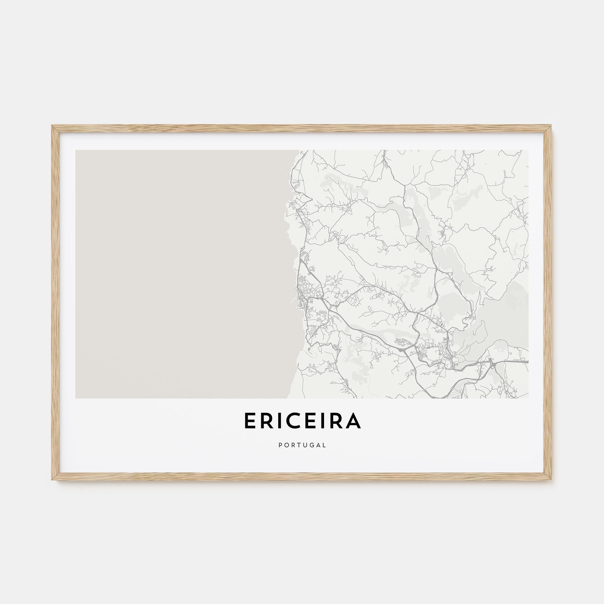 Ericeira Map Landscape Poster