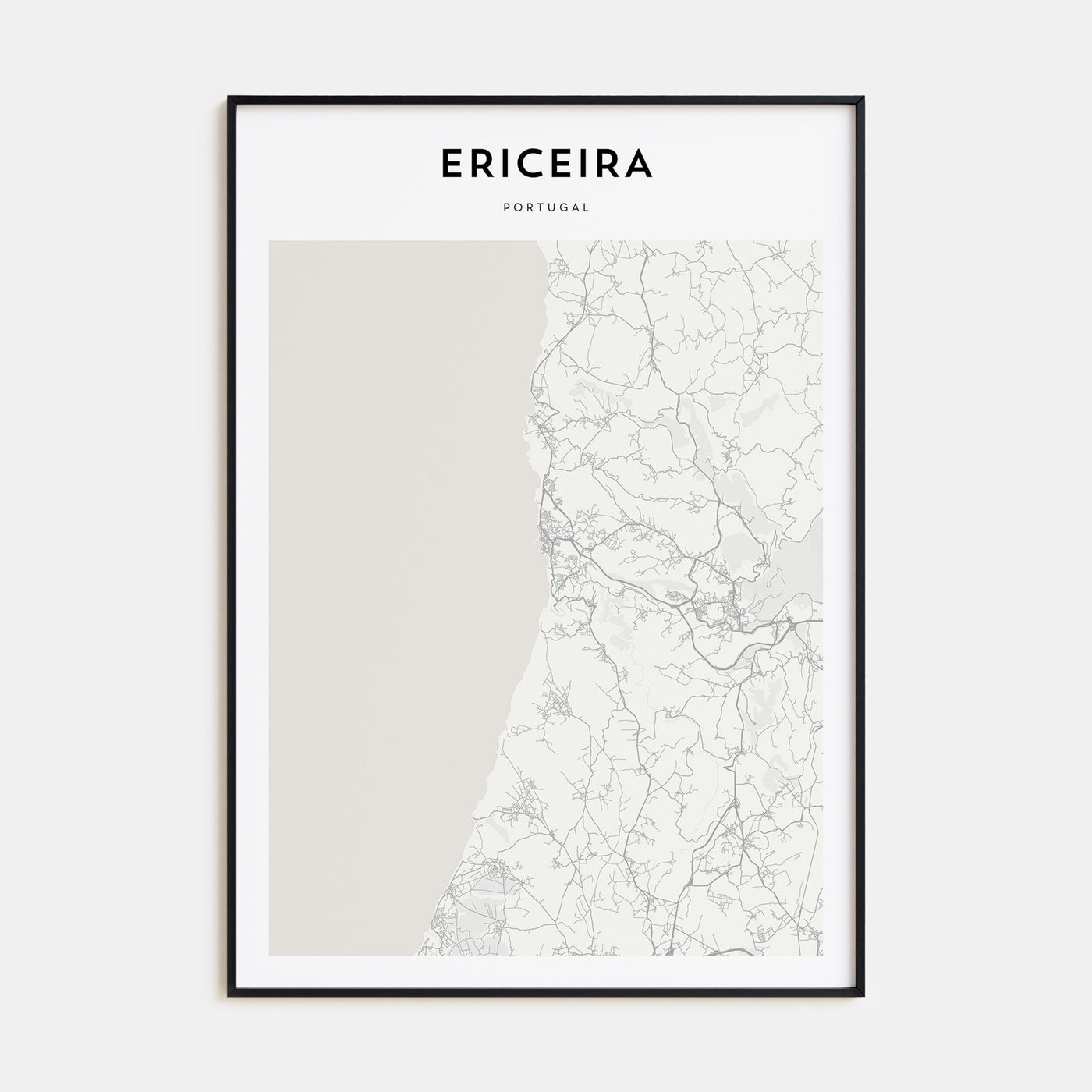 Ericeira Map Portrait Poster