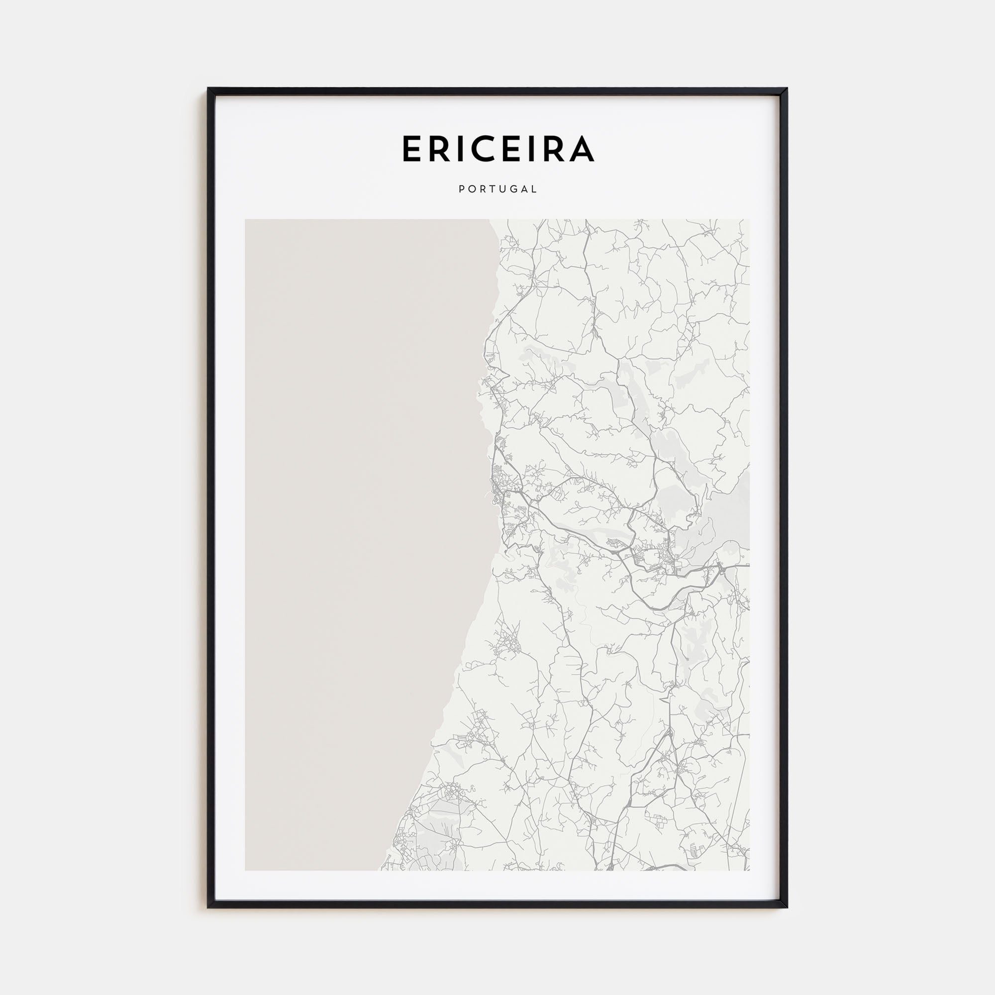 Ericeira Map Portrait Poster