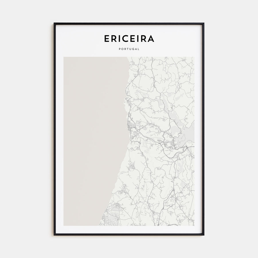Ericeira Map Portrait Poster