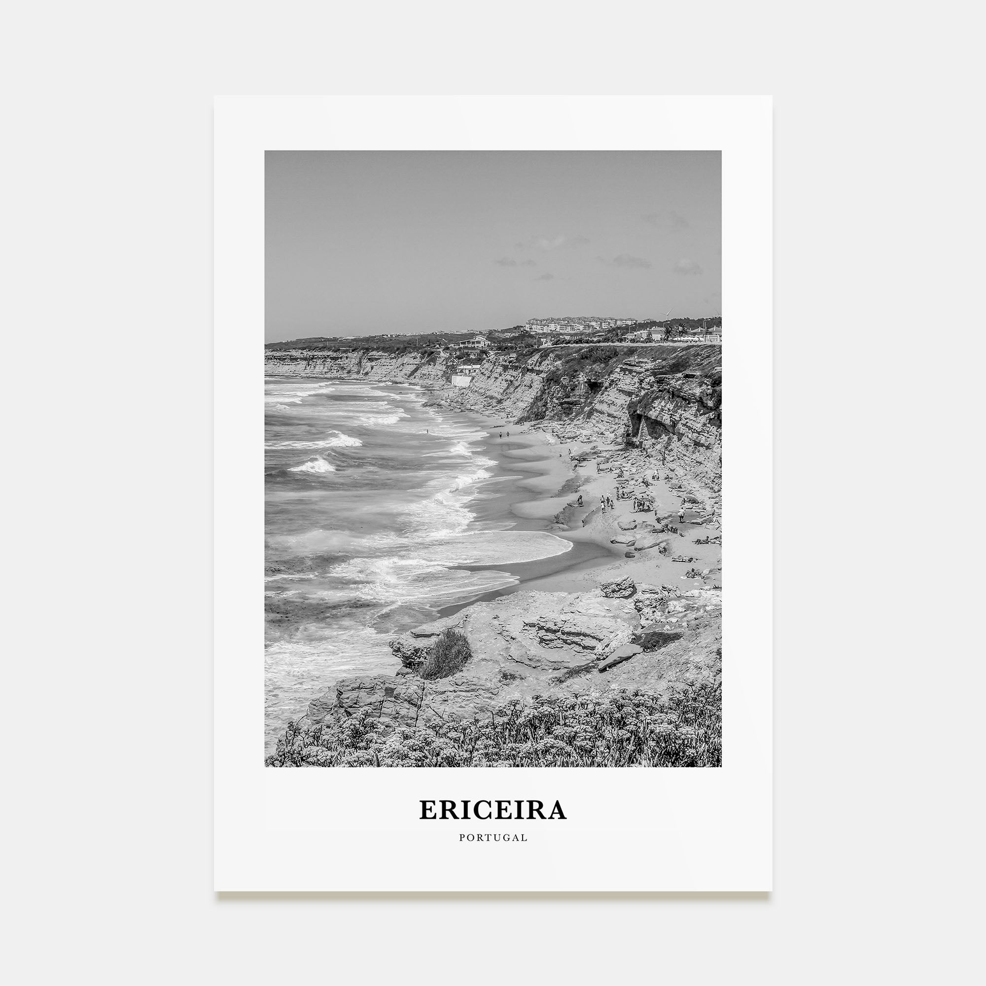 Ericeira Portrait B&W Poster