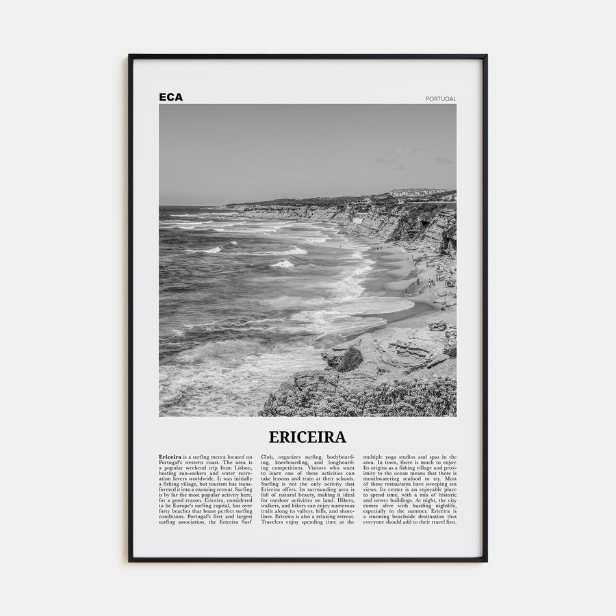 Ericeira Travel B&W Poster
