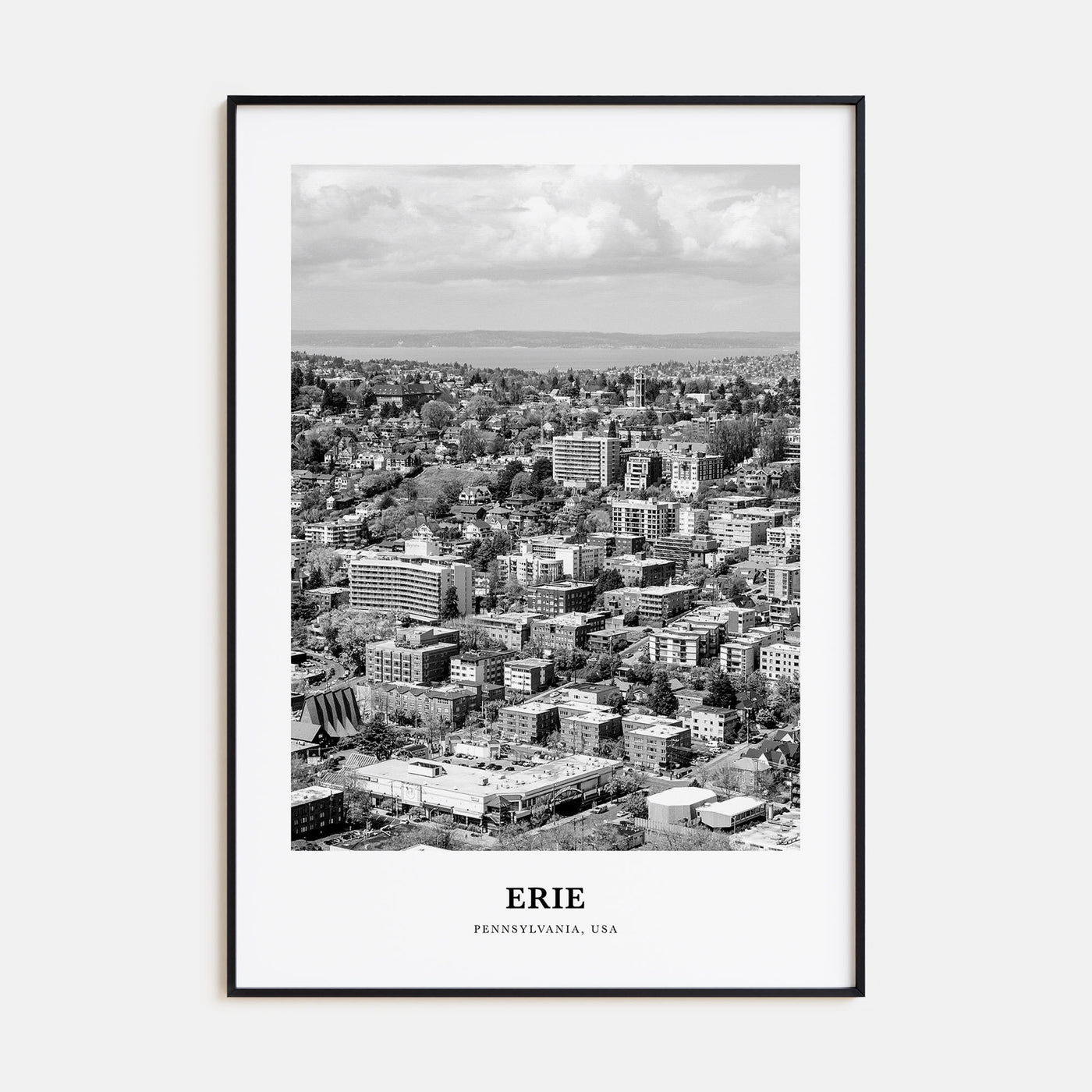 Erie Portrait B&W Poster