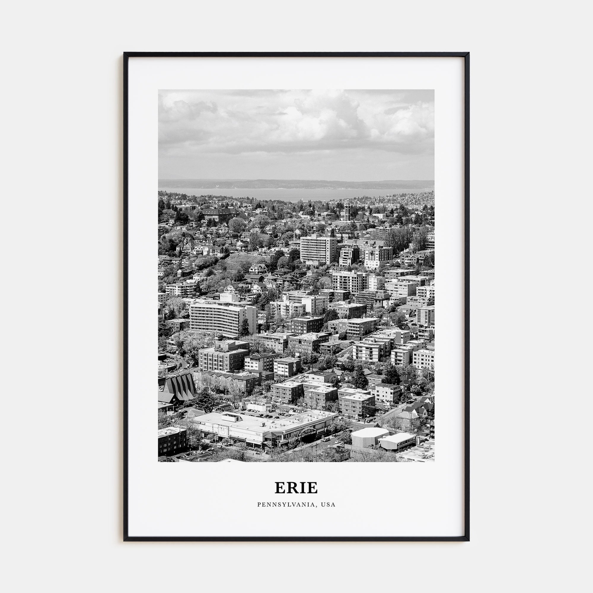 Erie Portrait B&W Poster