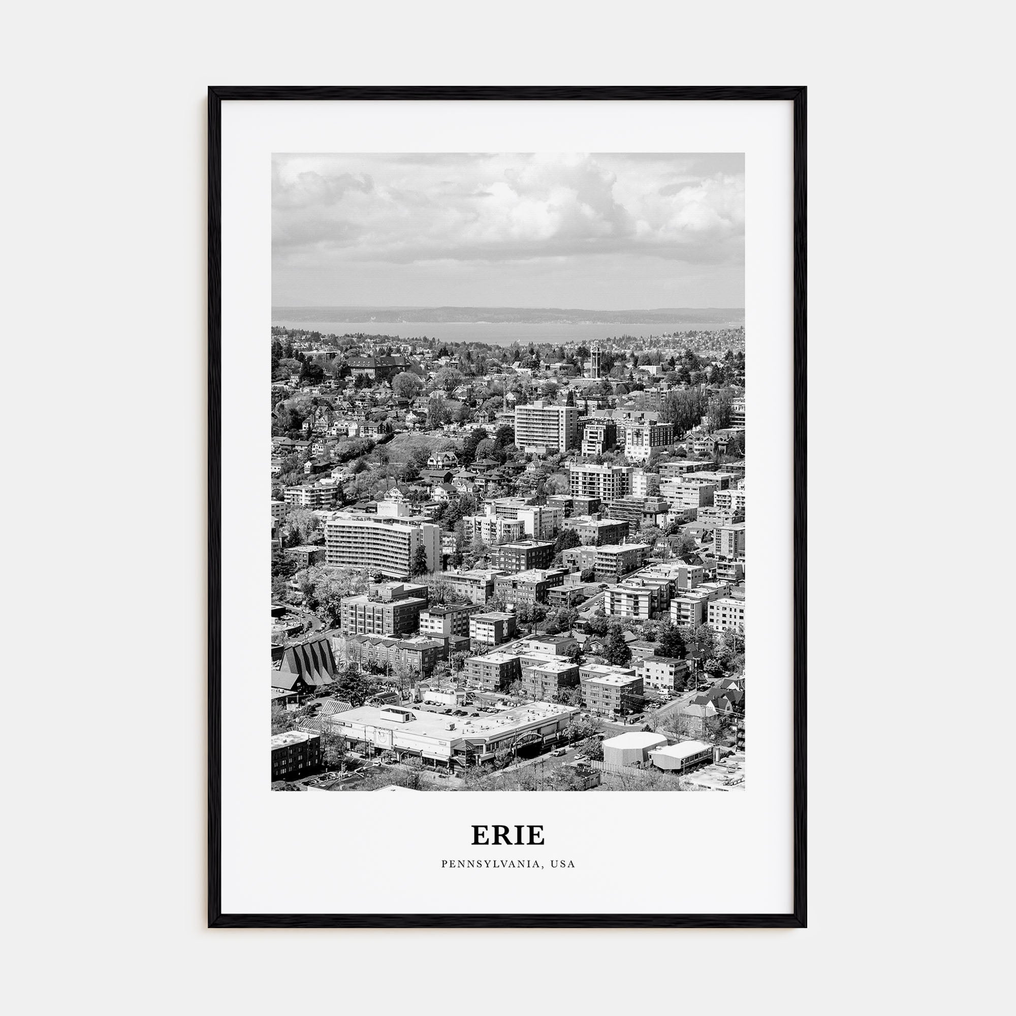 Erie Portrait B&W Poster