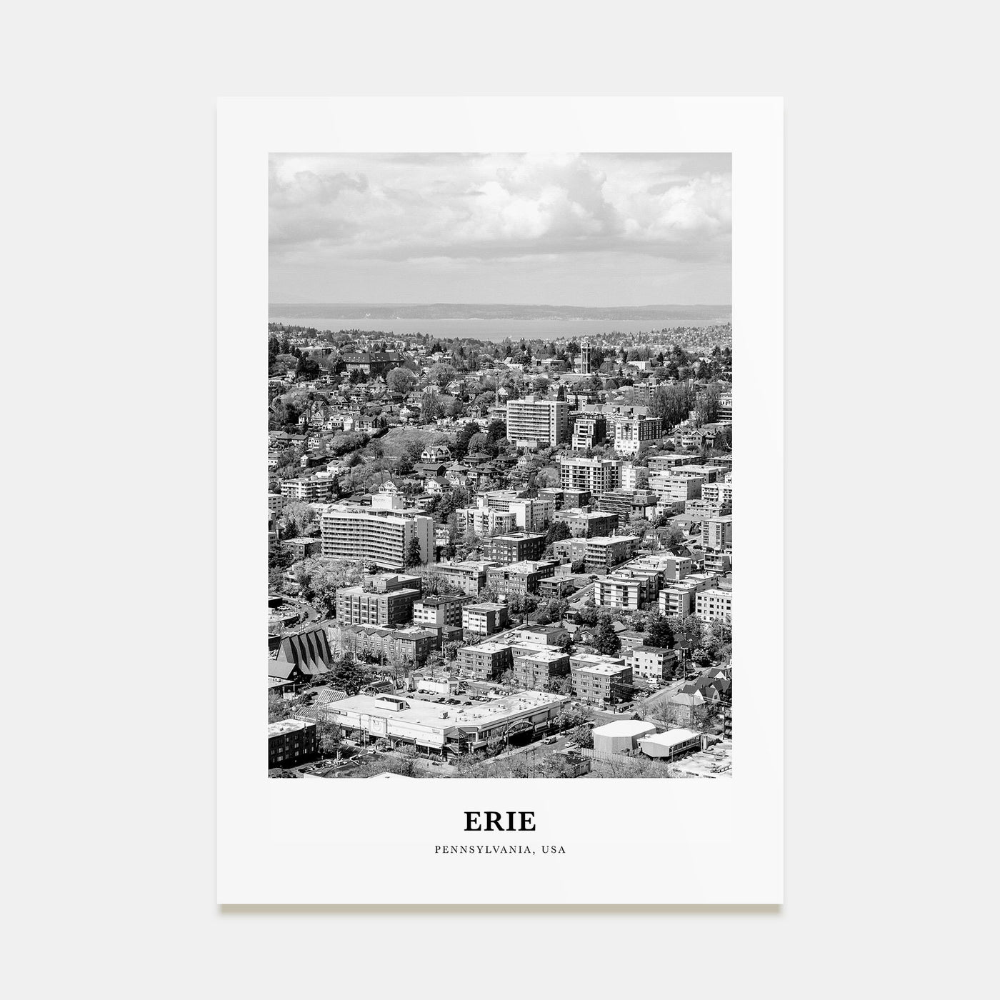 Erie Portrait B&W Poster