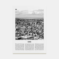 Erie Travel B&W Poster