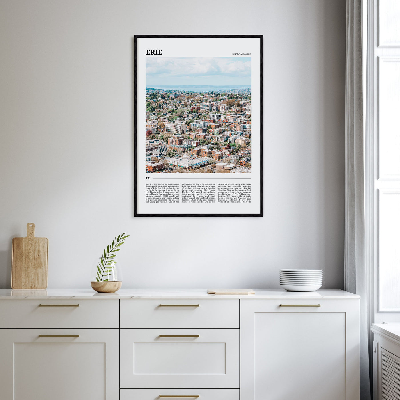 Erie Travel Color Poster