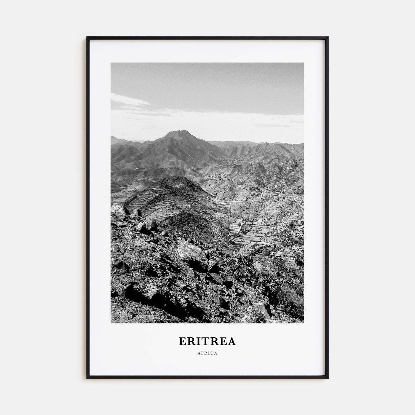 Eritrea Portrait B&W Poster