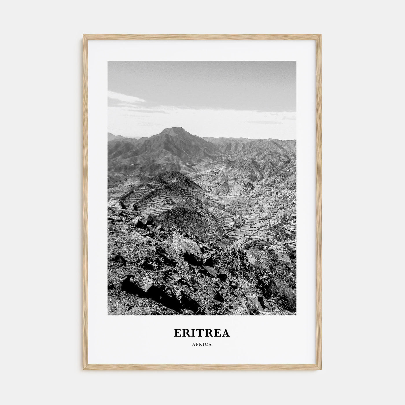 Eritrea Portrait B&W Poster