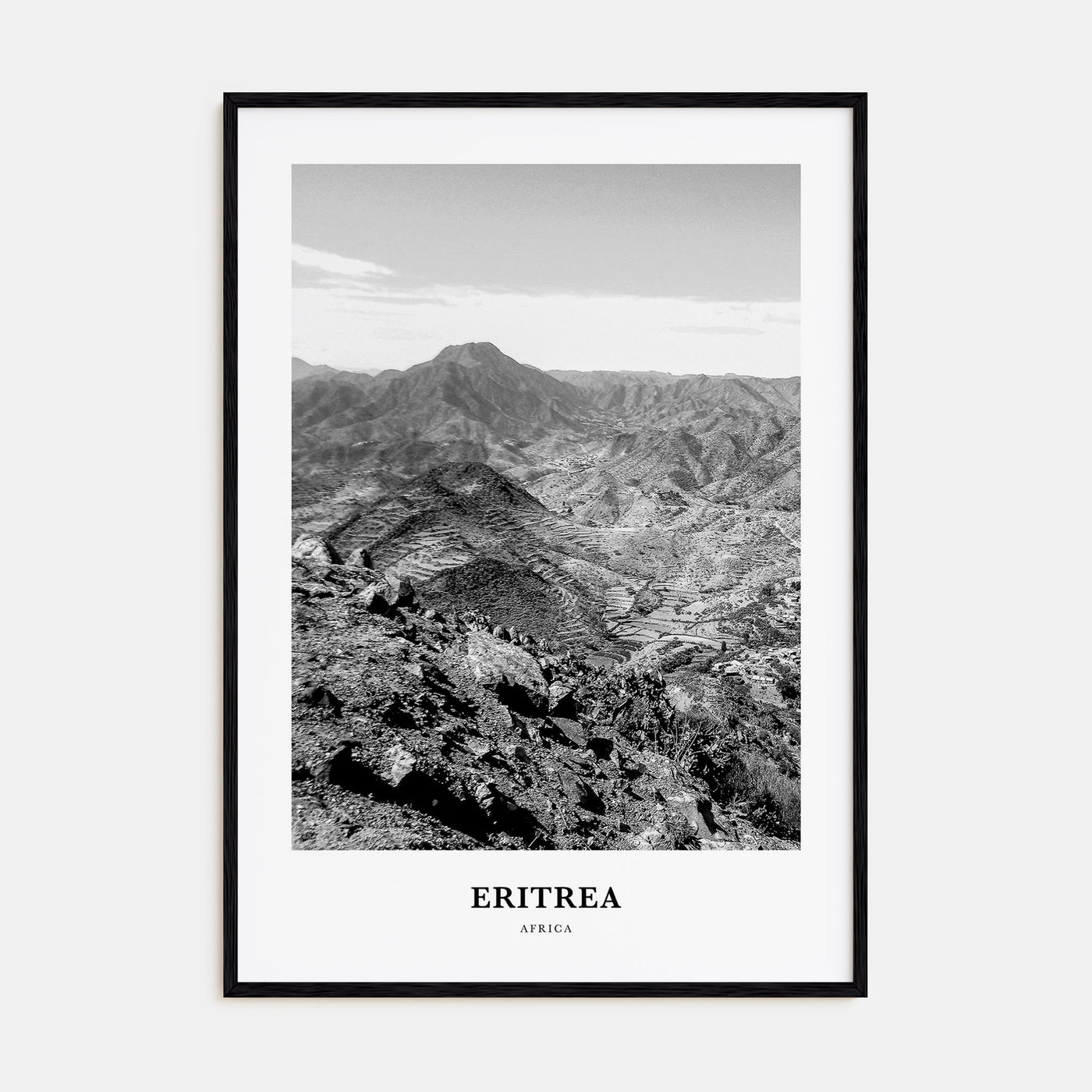 Eritrea Portrait B&W Poster