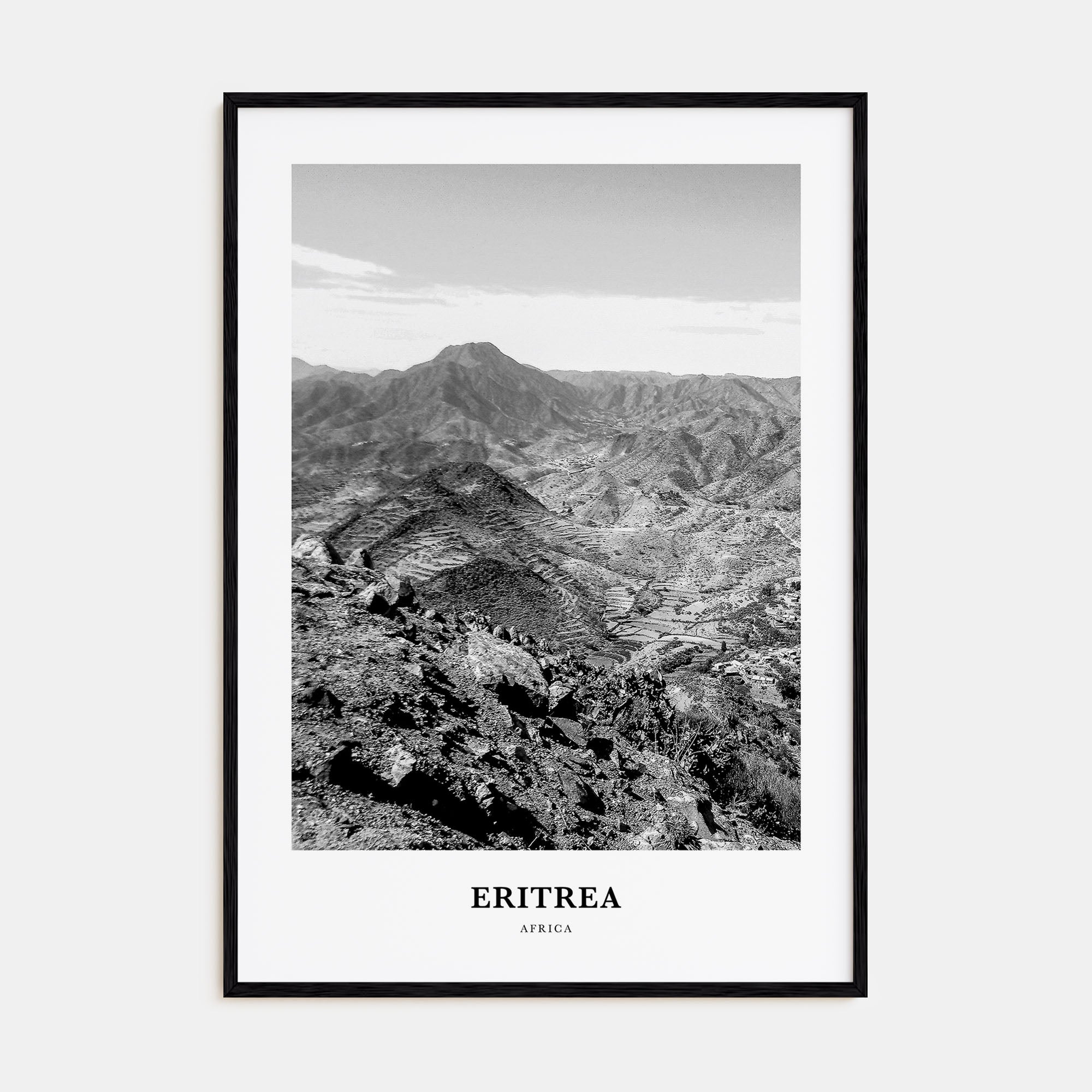 Eritrea Portrait B&W Poster