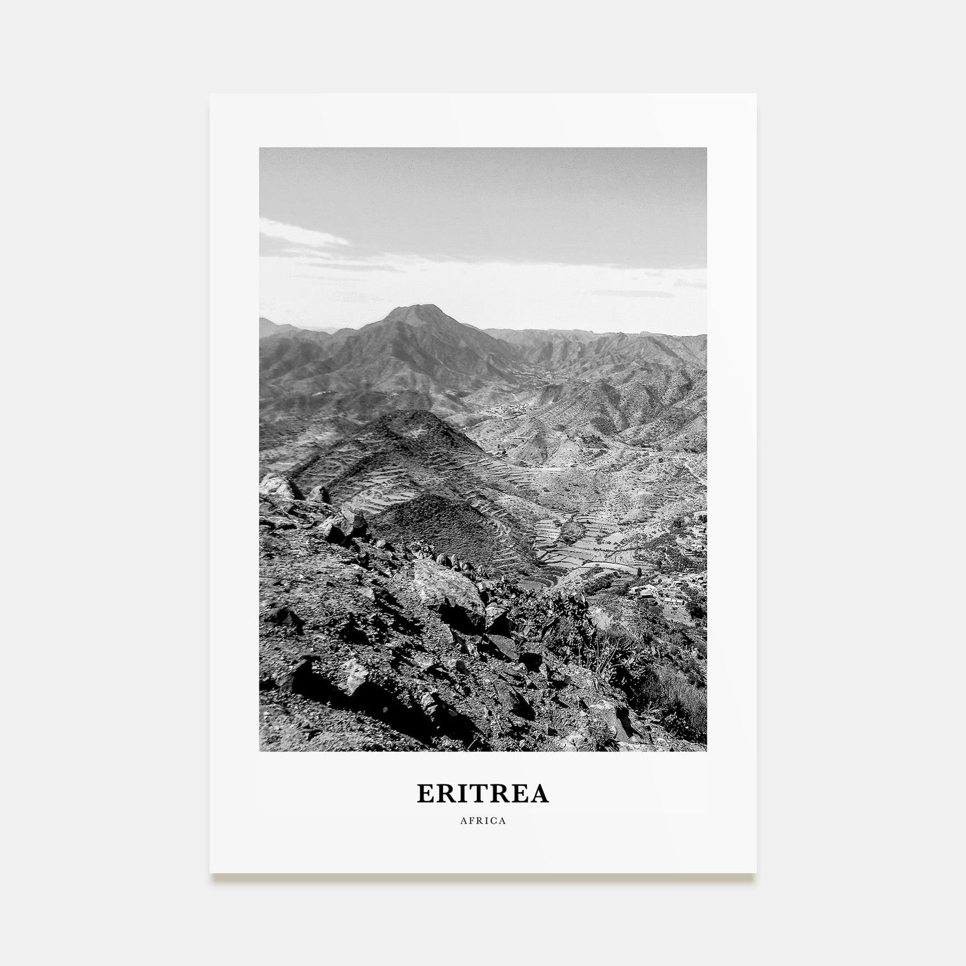 Eritrea Portrait B&W Poster