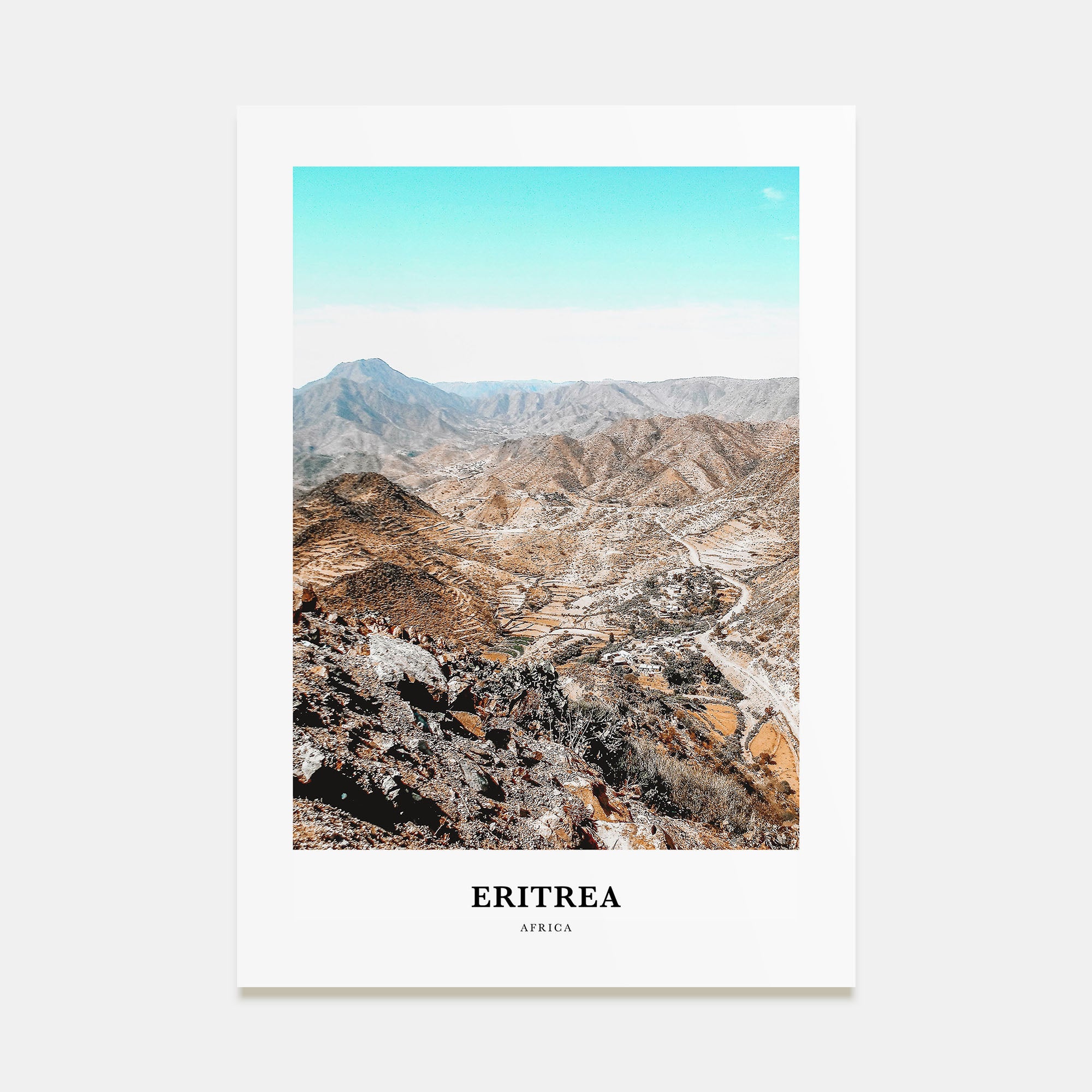 Eritrea Portrait Color Poster