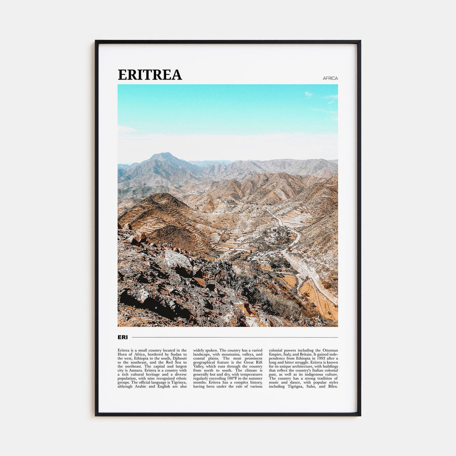 Eritrea Travel Color Poster