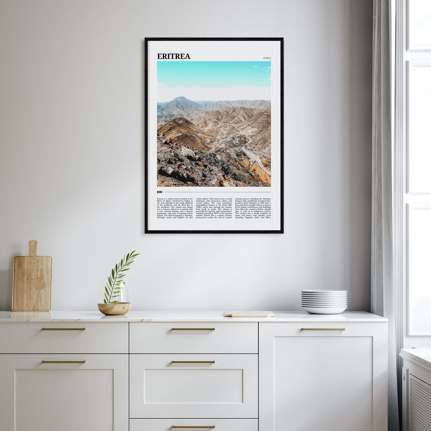 Eritrea Travel Color Poster