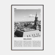 Erlangen Travel B&W Poster