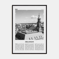 Erlangen Travel B&W Poster