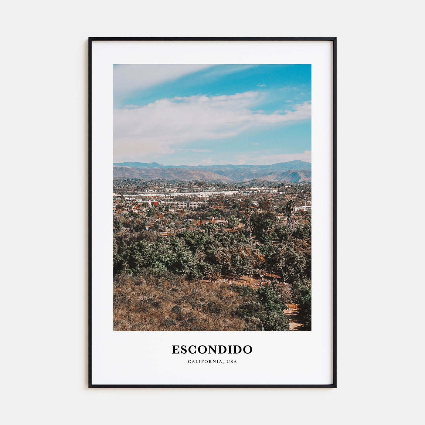 Escondido Portrait Color Poster