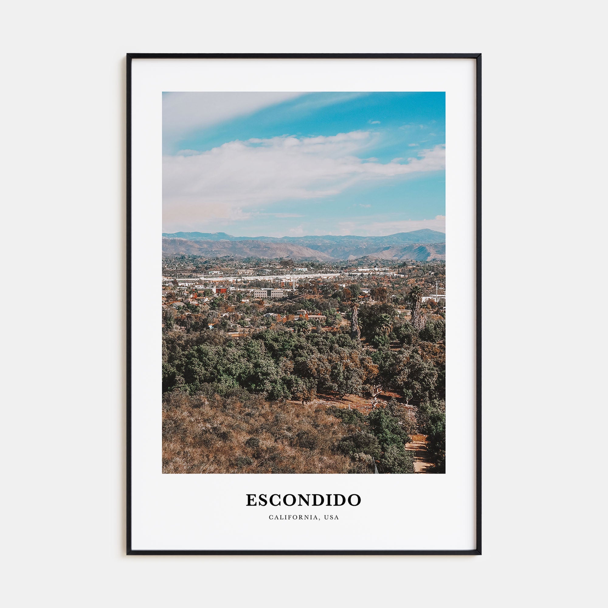 Escondido Portrait Color Poster