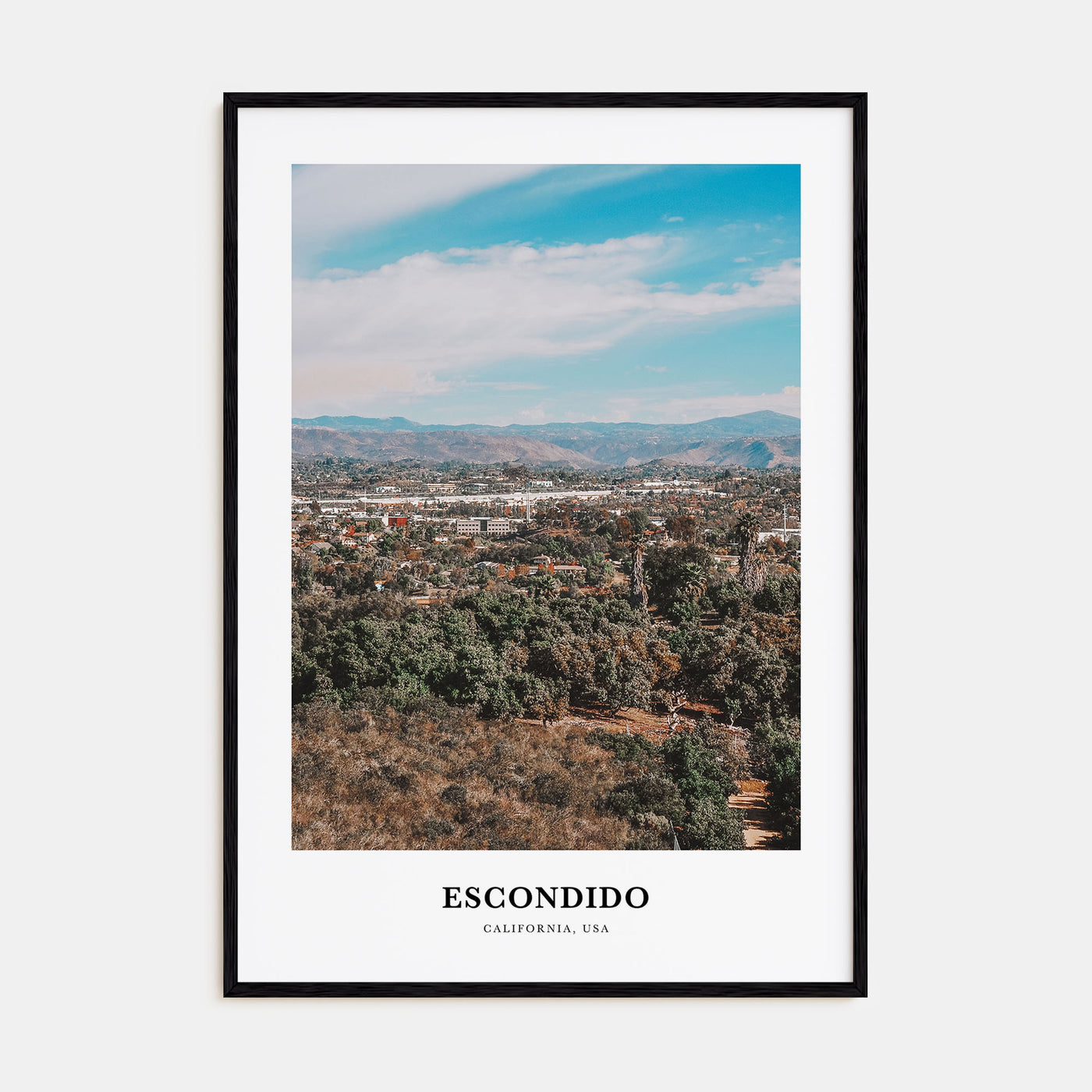 Escondido Portrait Color Poster