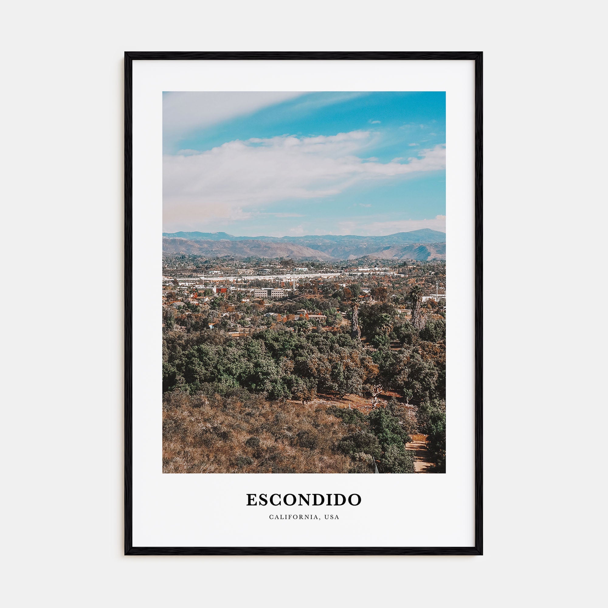 Escondido Portrait Color Poster