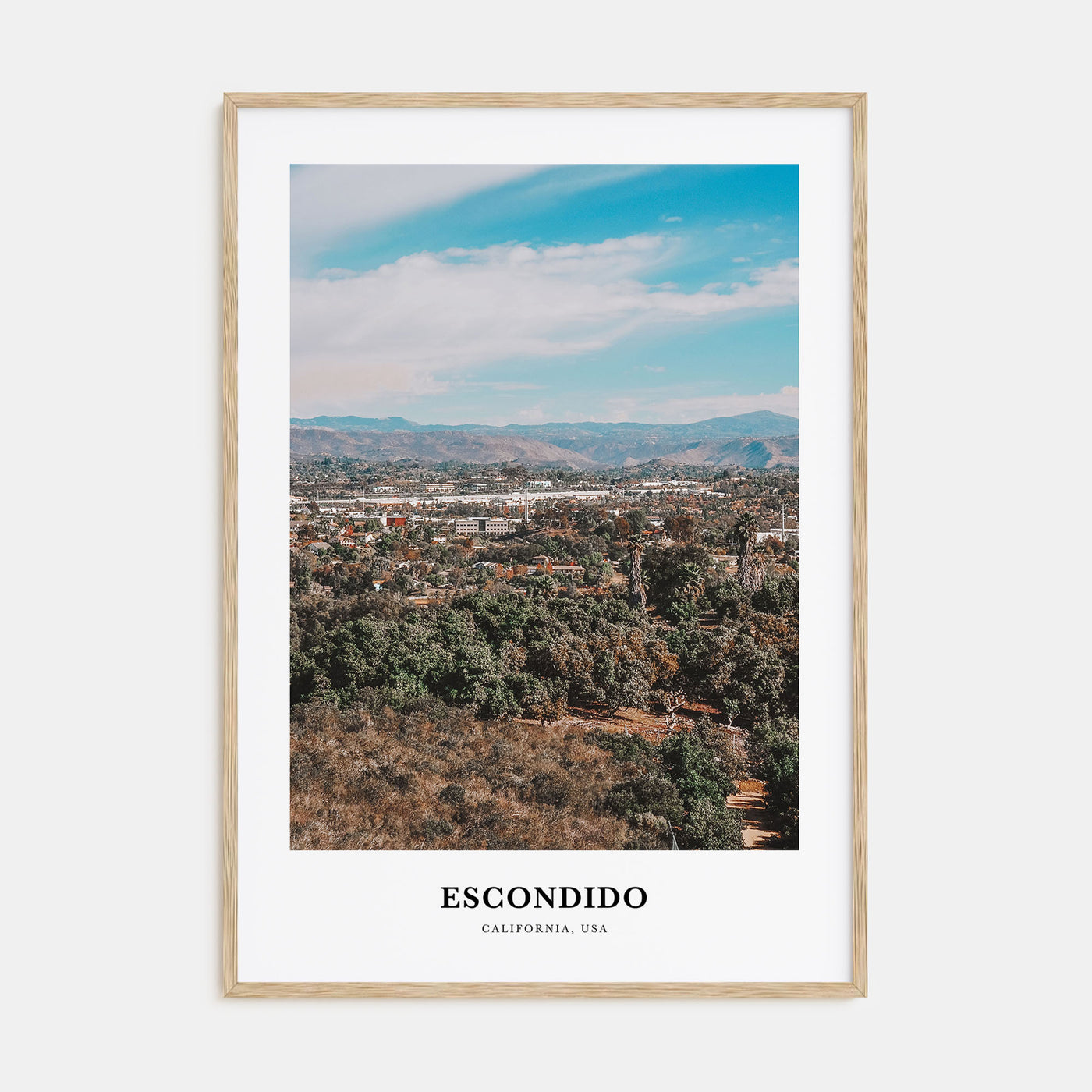 Escondido Portrait Color Poster
