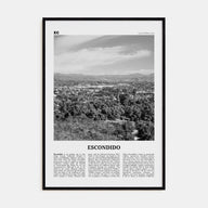 Escondido Travel B&W Poster