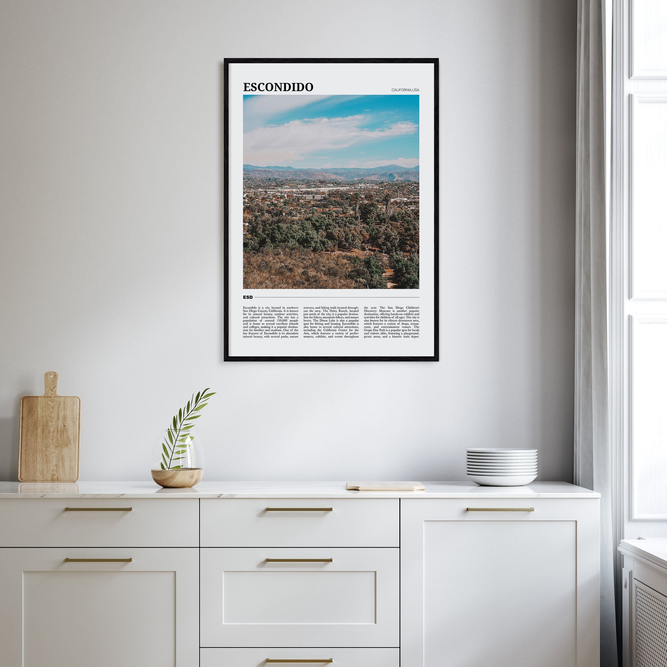 Escondido Travel Color Poster
