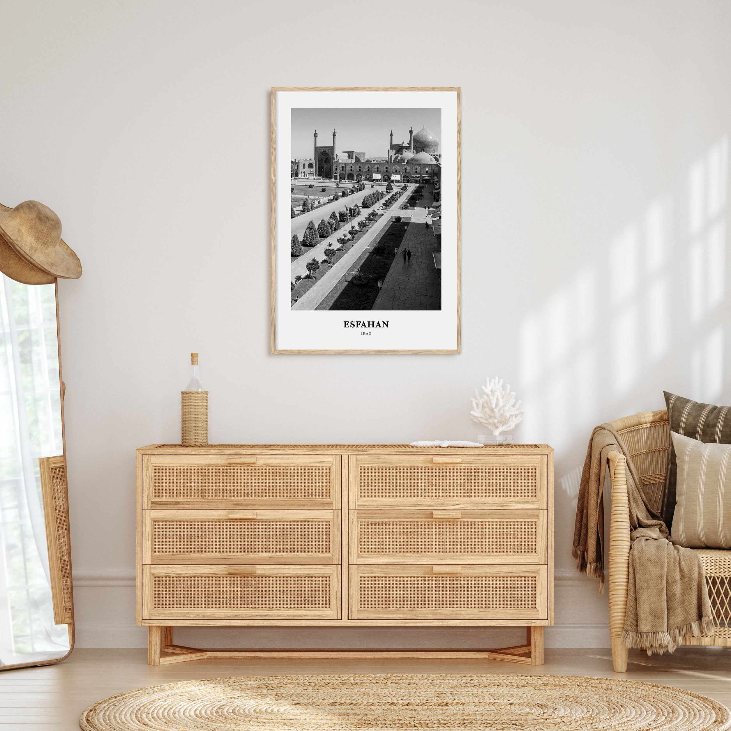 Esfahan Portrait B&W Poster