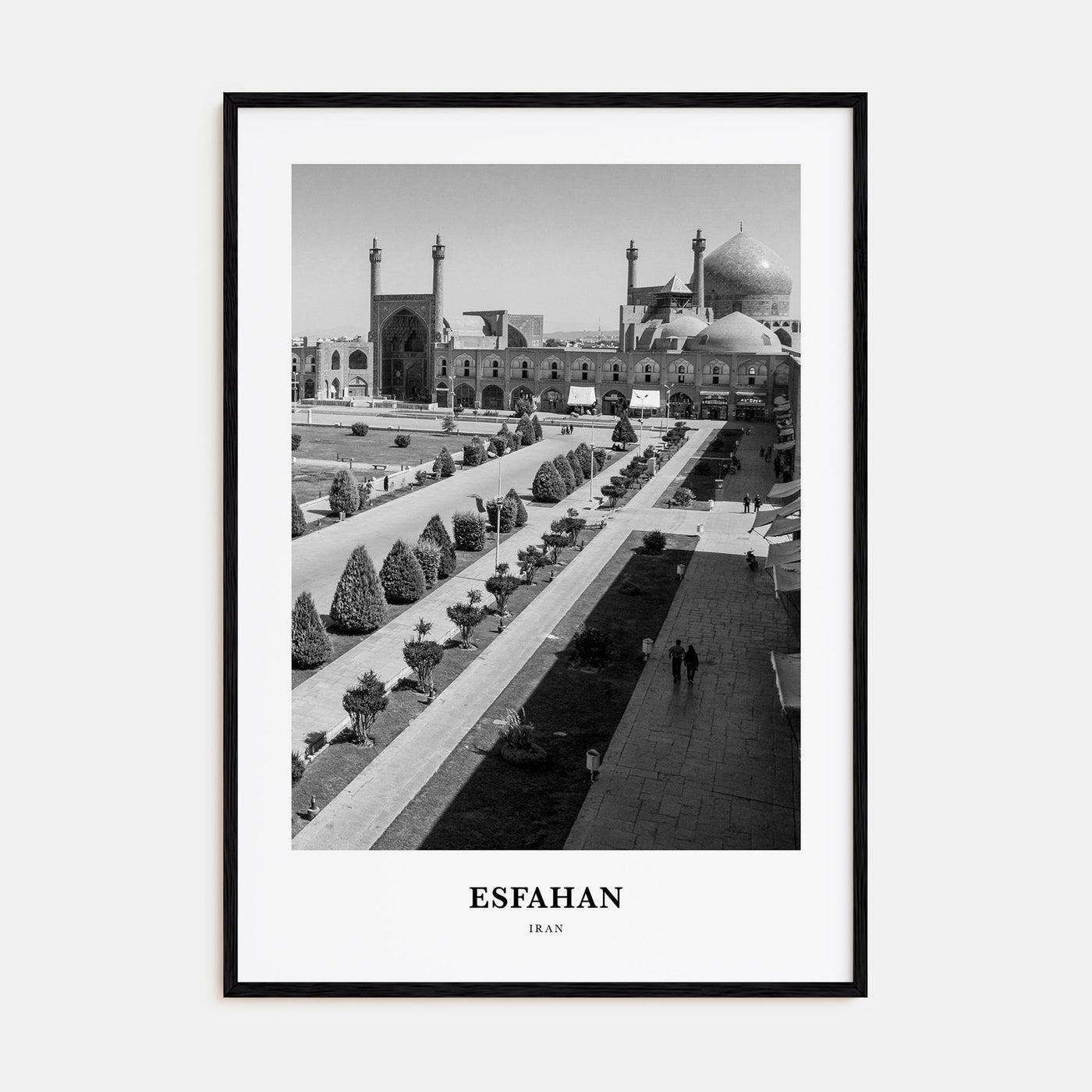Esfahan Portrait B&W Poster