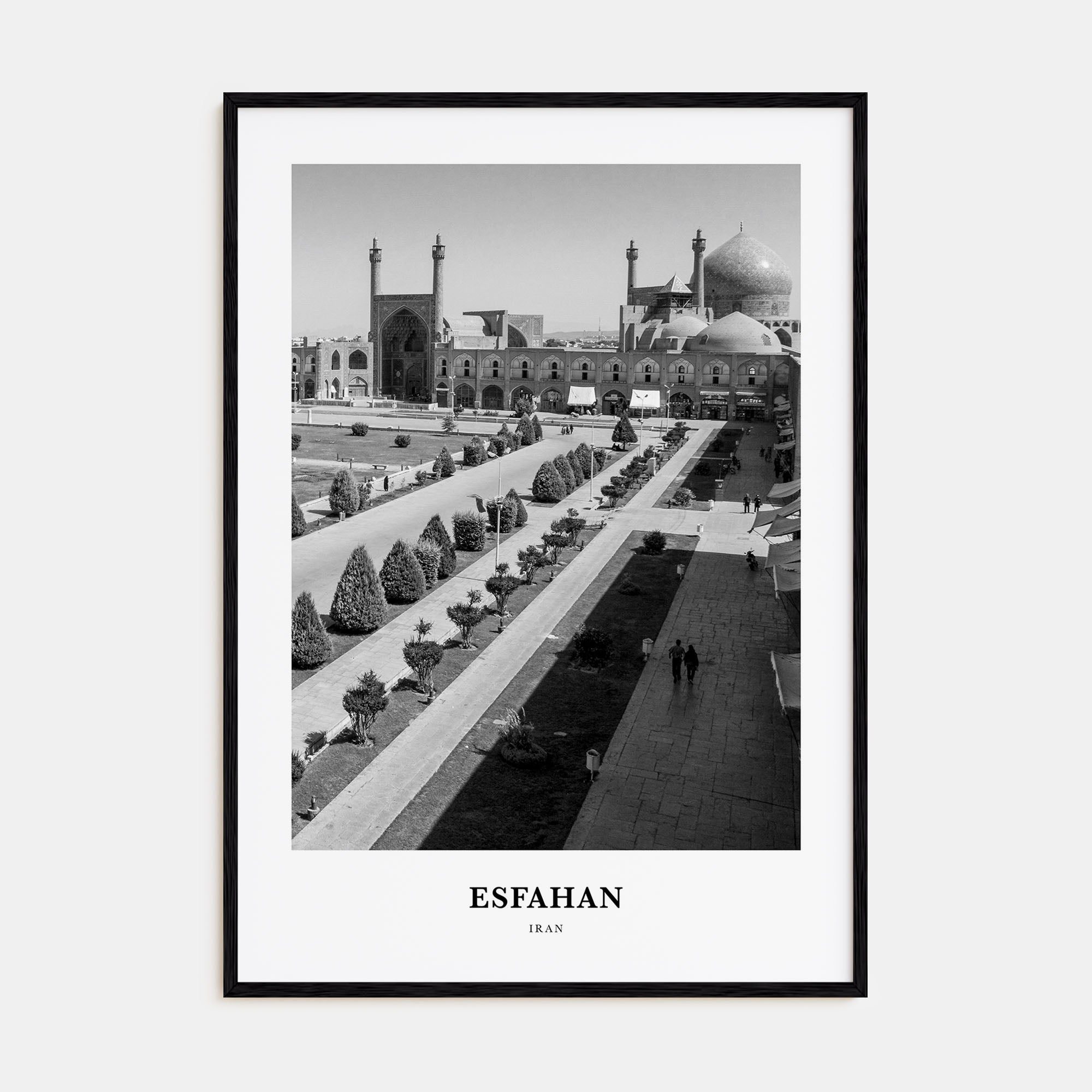 Esfahan Portrait B&W Poster