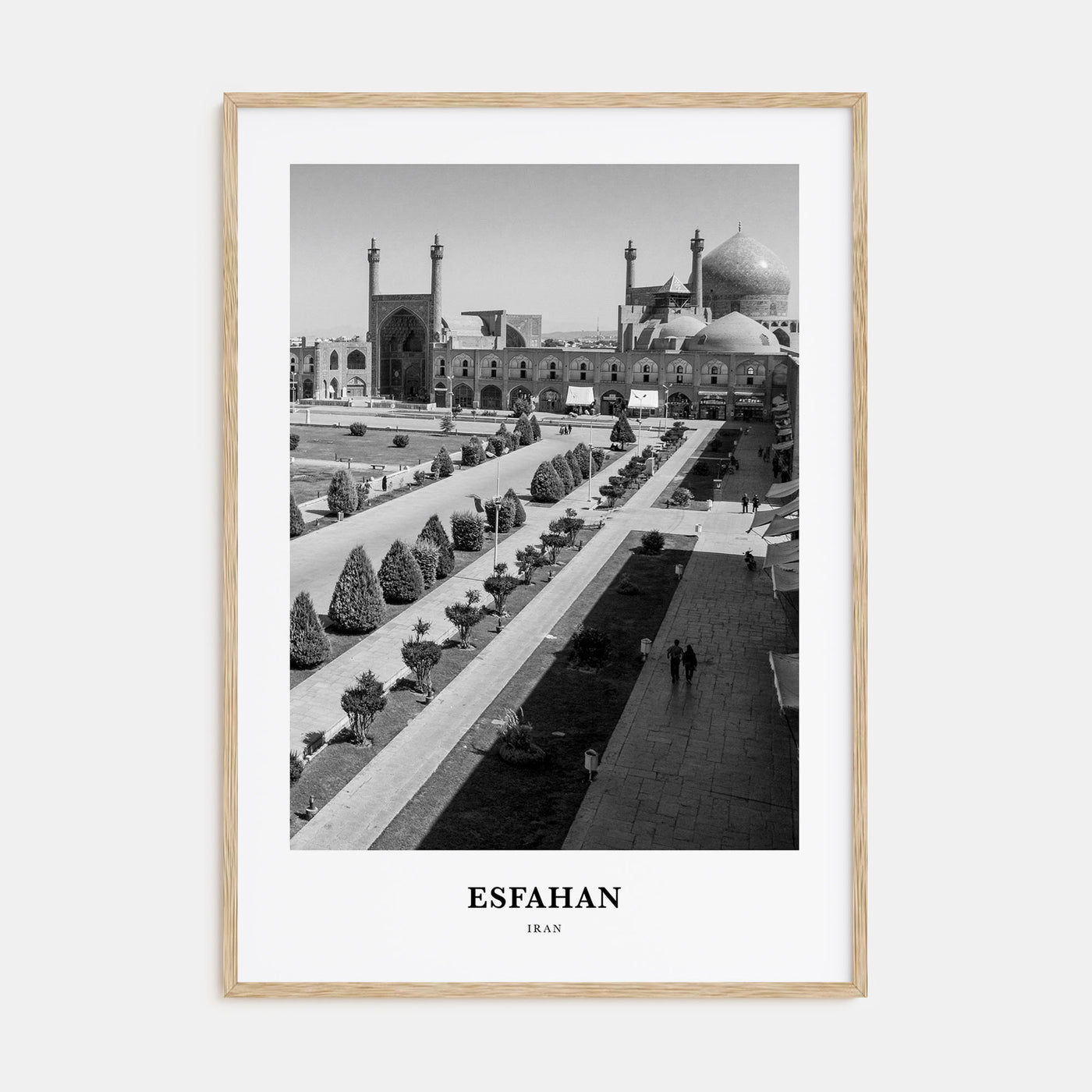 Esfahan Portrait B&W Poster