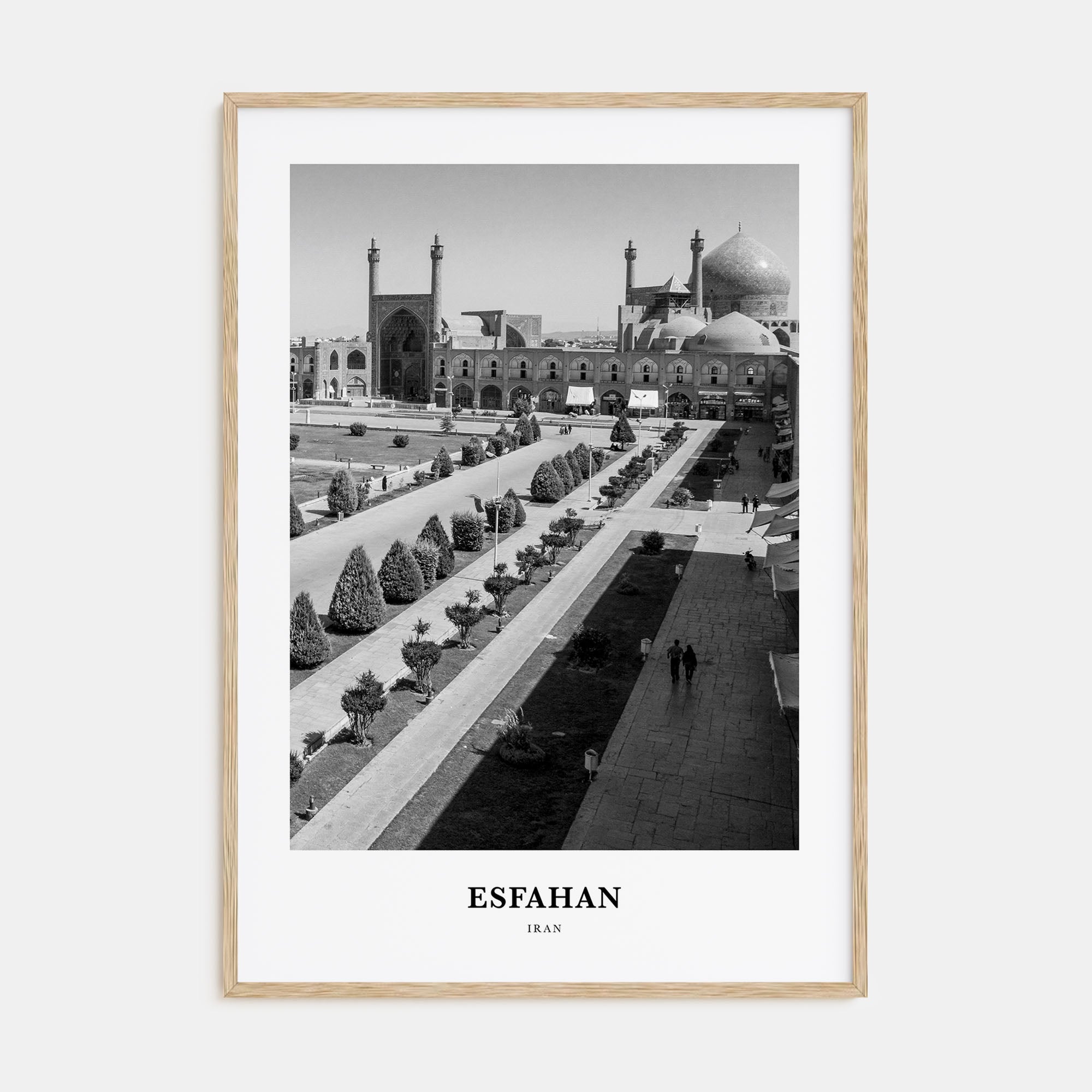 Esfahan Portrait B&W Poster
