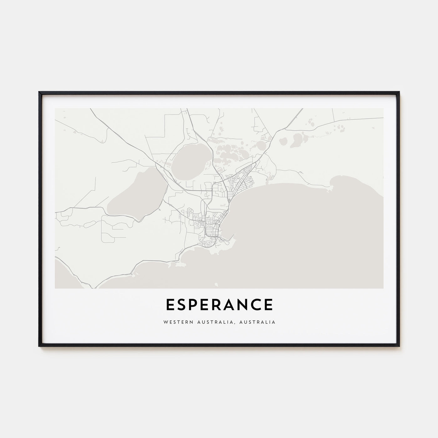 Esperance Map Landscape Poster