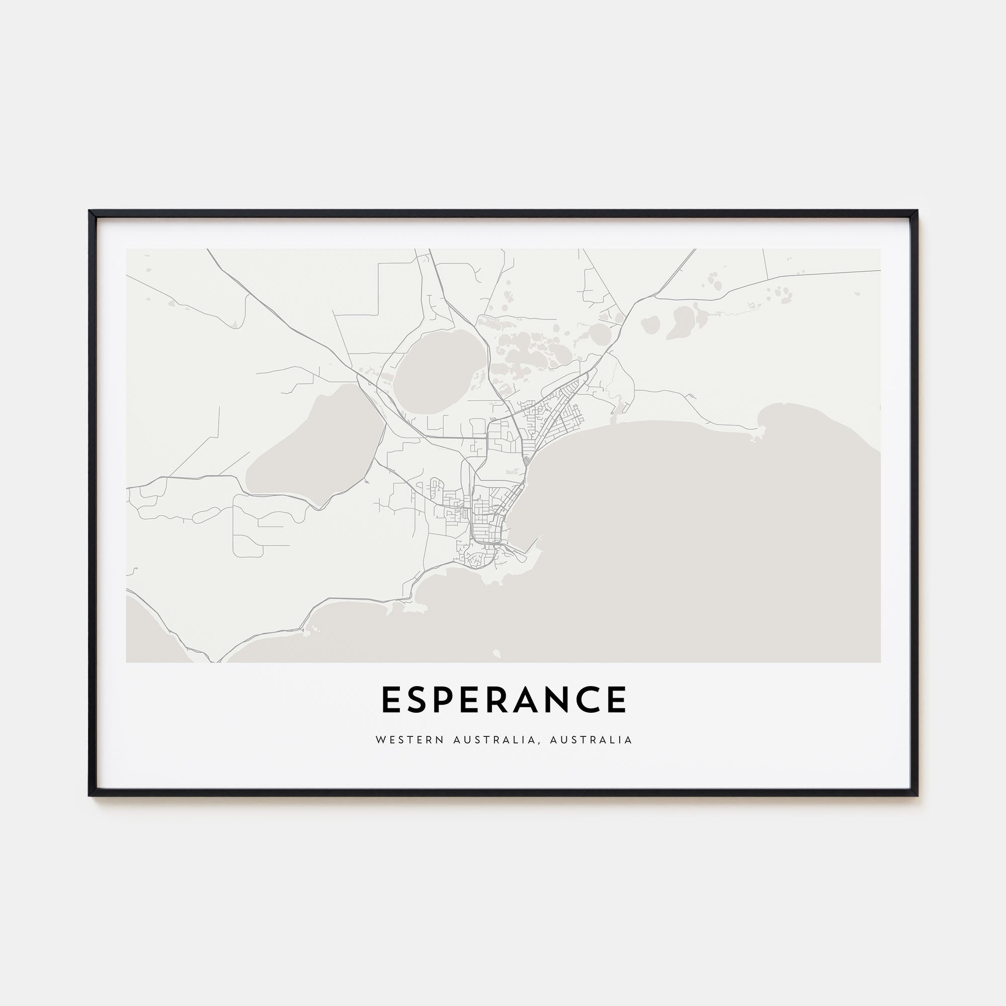Esperance Map Landscape Poster