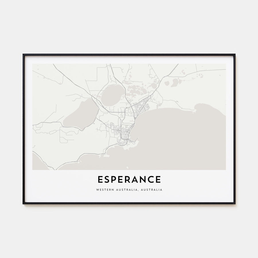 Esperance Map Landscape Poster
