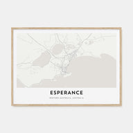 Esperance Map Landscape Poster